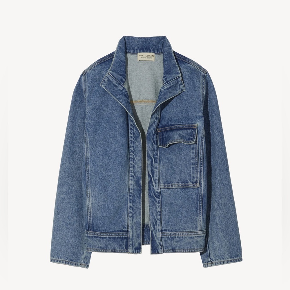 Nili Lotan Marilou Denim Jacket—size Small - Picture 2 of 9